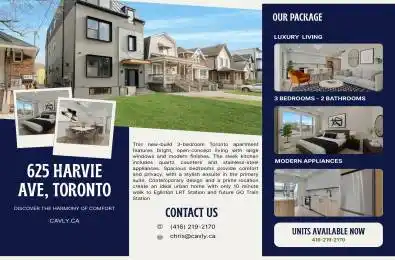 625 Harvie Avenue Unit# 03 Toronto W03 Ontario M6E 4M4